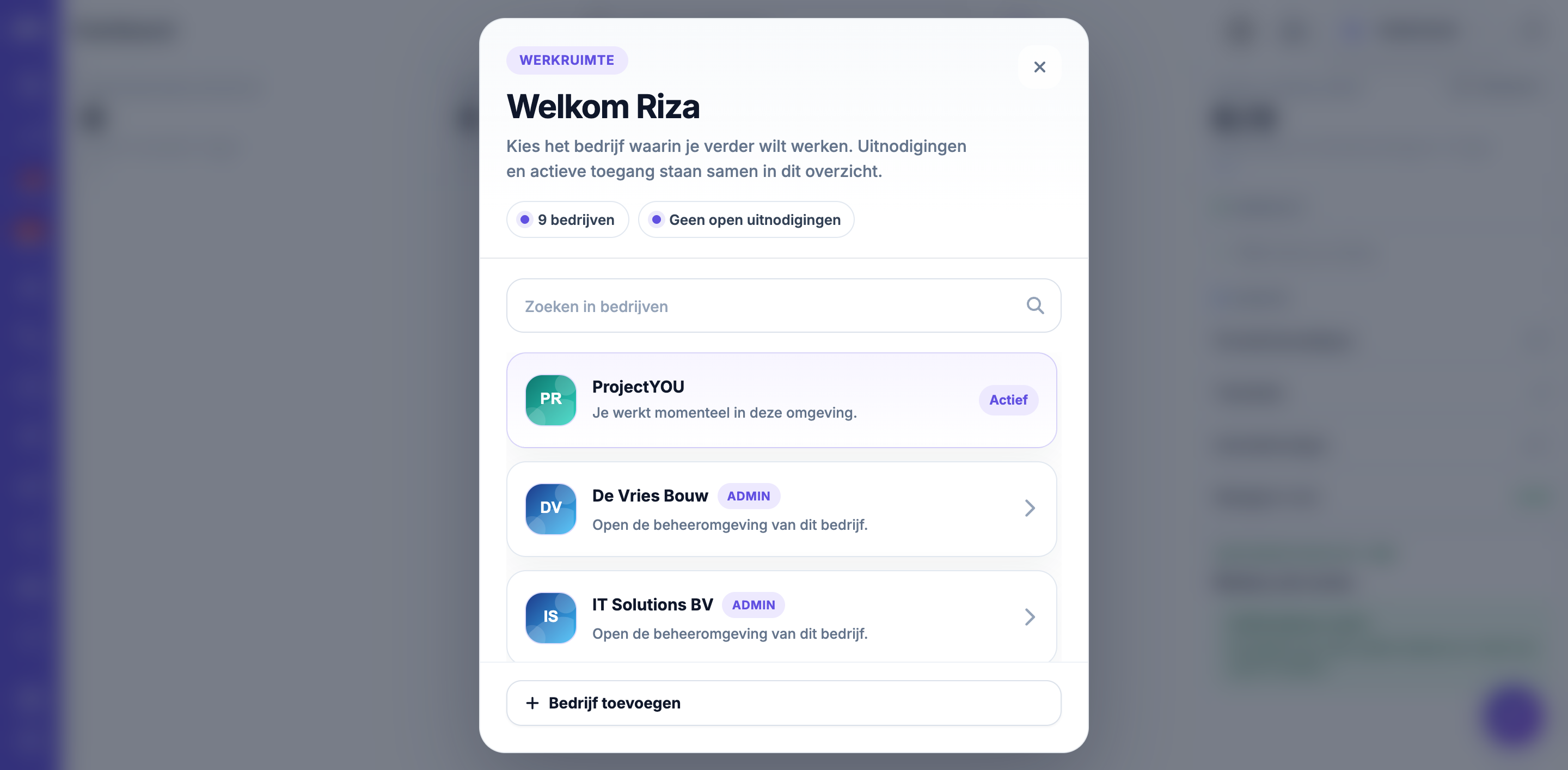 Multi-company support
